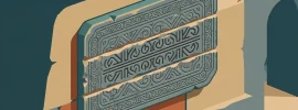 Illustration: eine alte gravierte Wandtafel, bei der zwei Zeilen herausgemeißelt und neu graviert wurden
