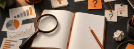 Ideensammlung und Mindmap zur Themenfindung für einen Blog